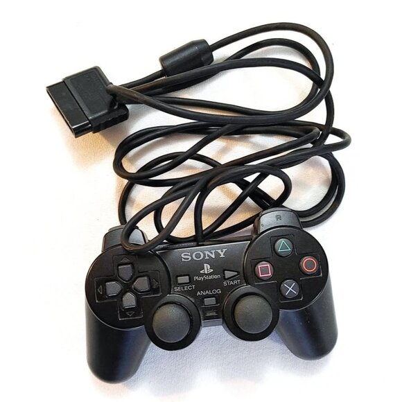 Black Sony Playstation 2 PS2 in Box w/Memory Card, Controller & Cords - Picture 2 of 8